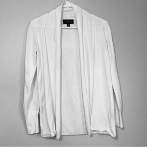 Premise White Cardigan/Open Front Sweater